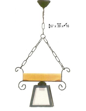 Colgante 1 luz GÓTICO